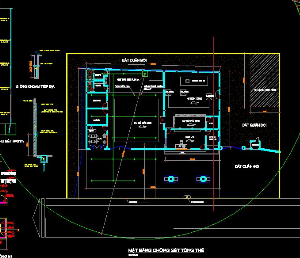 Bản vẽ trạm xăng dầu quân đội ( kiến trúc, kết cấu, tổng quan)