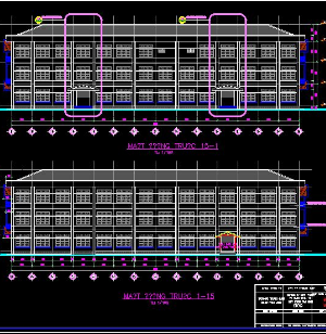 Bản vẽ Trường dạy nghề kích thước 27x50,62m (full:KT,KC,ĐN,PCCC)