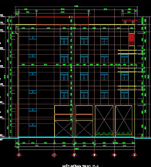 Bản vẽ trường học 4 tầng full kiến trúc+ kết cấu