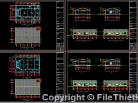 Bản vẽ,Trường mầm non,Bản vẽ autocad,cải tạo trường học