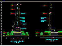 bản vẽ một nghĩa trang,Bản vẽ cad  đài tưởng niệm,nghĩa trang