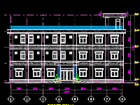 Bản vẽ văn phòng 3 tầng + 2 nhà xưởng (kiến trúc, kết cấu)