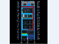 Bản vẽ văn phòng 7 tầng,văn phòng 7 tầng 9x22m,văn phòng 7 tầng