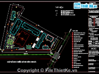 Bản vẽ,Bản vẽ autocad,đường điện trường dạy nghề,bản vẽ xây dựng