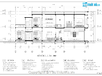 Bản vẽ nhà phố,Bản vẽ nhà phố kt 5x22m,nhà phố 2 tầng 5x18m