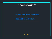 Autocad xin phép xây dựng,nhà 3 tầng 5.5x20m,Xin phép xây dựng nhà 3 tầng