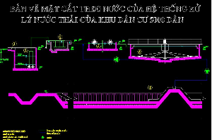 Bản vẽ autocad,xử lý nước,Hệ thống nước thải,bản vẽ hệ thống nước thải