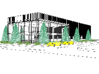 văn phòng,xưởng kết hợp văn phòng,revit văn phòng