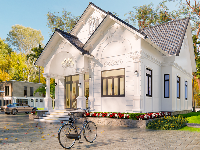 Bản vẽ SKETCHUP biệt thự mái thái 13.1x12.95m đầy đủ và chi tiết