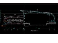 Bể bơi diện tích 13x25m file cad