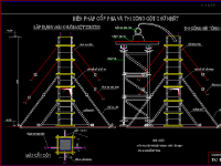 Biện pháp thi công cột, cầu thang, mòng, trat tường,panel