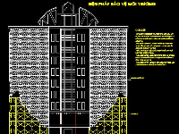 chi tiết thi công,thi công,Biện pháp thi công,nhà 9 tầng