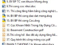 Biện pháp thi công phần Ngầm ( PDF + CAD + WORD)