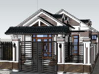 su biệt thự,model su biệt thự,sketchup biệt thự