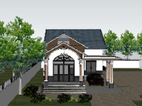 Biệt thự 1 tầng 8x18m su