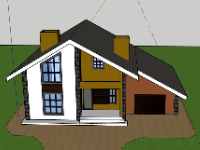 Biệt thự 1 tầng,model su biệt thự 1 tầng,biệt thự 1 tầng file su,sketchup biệt thự 1 tầng,biệt thự 1 tầng model sketchup