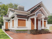 Biệt thự 1 tầng mái thái 4 phòng ngủ 11x14m