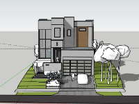 Biệt thự 2 tầng 10.6x37m model su