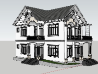 file su biệt thự,sketchup biệt thự,model su biệt thự