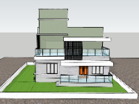 Biệt thự 2 tầng,model su biệt thự 2 tầng,file su biệt thự 2 tầng,sketchup biệt thự 2 tầng,biệt thự 2 tầng model su