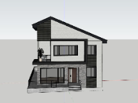 Biệt thự 2 tầng,model su biệt thự 2 tầng,mẫu biệt thự 2 tầng sketchup,file sketchup biệt thự 2 tầng,biệt thự 2 tầng model su