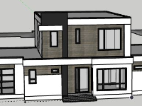 Biệt thự 2 tầng 10x13m file sketchup