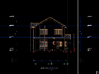 Biệt thự 2 tầng 10x14m hồ sơ autocad mặt bằng, mặt đứng, mặt cắt