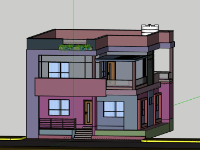 Biệt thự 2 tầng 11x12m model su