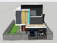 Biệt thự 2 tầng,model su biệt thự 2 tầng,biệt thự 2 tầng file su,sketchup biệt thự 2 tầng hiện đại,biệt thự 2 tầng sketchup