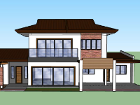 biệt thự 2 tầng,file su biệt thự 2 tầng,model su biệt thự 2 tầng,sketchup biệt thự 2 tầng,biệt thự 2 tầng file sketchup