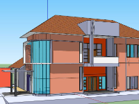 file su biệt thự,sketchup biệt thự,model su biệt thự