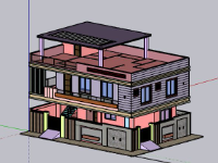 Biệt thự 2 tầng 15x9m model su