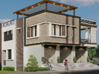 Biệt thự 2 tầng 16x11m file sketchup đẹp