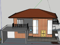 Biệt thự 2 tầng,model su biệt thự 2 tầng,file su biệt thự 2 tầng,file sketchup biệt thự 2 tầng,biệt thự 2 tầng model su