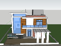 Biệt thự 2 tầng,model su biệt thự 2 tầng,biệt thự 2 tầng sketchup