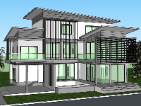 Biệt thự 2 tầng,model su biệt thự 2 tầng,biệt thự 2 tầng file sketchup,sketchup biệt thự 2 tầng,biệt thự 2 tầng file su