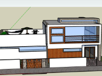 Biệt thự 2 tầng 17x18m file sketchup