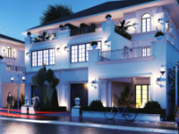 Biệt thự 2 tầng 18x20m model sketchup đẹp
