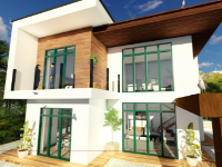 Biệt thự 2 tầng 19x29m file sketchup