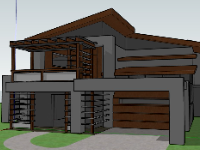 su nhà 2 tầng,model su nhà 2 tầng,sketchup nhà 2 tầng