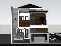 Biệt thự 2 tầng,Biệt thự 2 tầng file sketchup,model su biệt thự 2 tầng,biệt thự 2 tầng file su,mẫu sketchup biệt thự 2 tầng