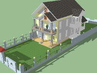 Biệt thự 2 tầng 7x18m file su