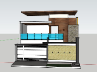 Biệt thự 2 tầng,model su biệt thự 2 tầng,biệt thự 2 tầng file su,sketchup biệt thự 2 tầng,biệt thự 2 tầng sketchup