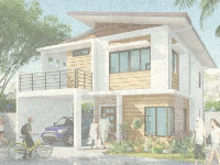 Biệt thự 2 tầng 8x13m file sketchup