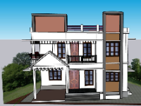 file su biệt thự,sketchup biệt thự,model su biệt thự