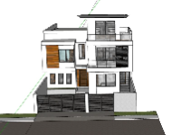 Biệt thự  2 tầng,model su biệt thự 2 tầng,file su biệt thự 2 tầng,file sketchup biệt thự 2 tầng,biệt thự 2 tầng file su