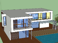 Biệt thự 2 tầng có hồ bơi,Biệt thự  2 tầng,model su biệt thự 2 tầng,file su biệt thự 2 tầng,biệt thự 2 tầng file su