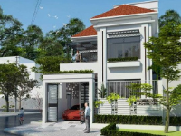 Biệt thự 2 tầng đẹp sketchup
