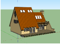 mẫu biệt thự 2 tầng sketchup,dựng biệt thự file su,thiết kế biệt thự 2 tầng sketchup