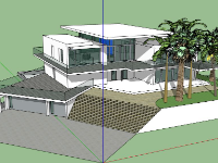 file sketchup biệt thự,model su biệt thự,file su biệt thự